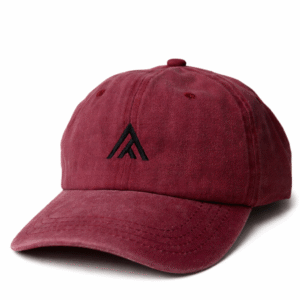Cotton washed Burgundy Cap